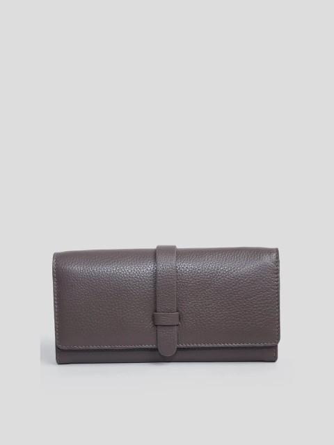 

Biba Women Grey Leather Two Fold Wallet