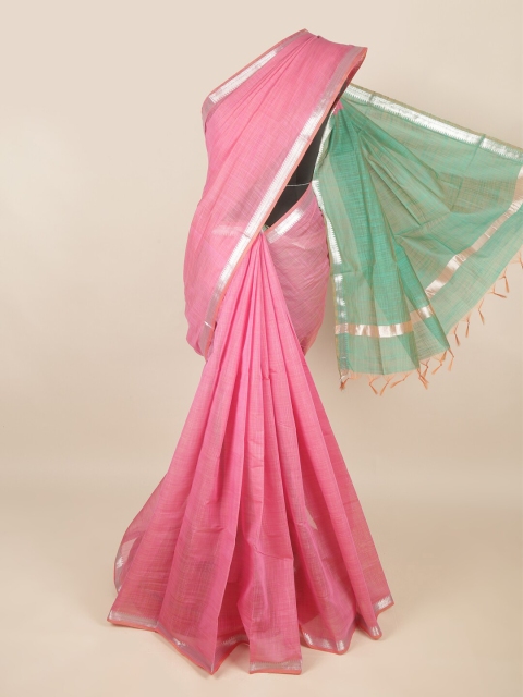 

Pothys Pink Silk Cotton Saree
