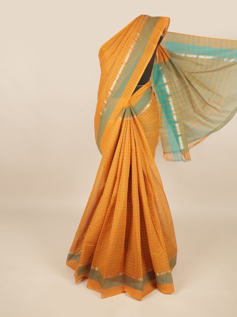 

Pothys Women Orange Pure Cotton Saree