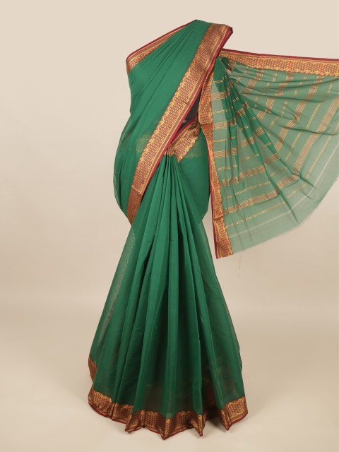 

Pothys Green & Maroon Zari Pure Cotton Saree