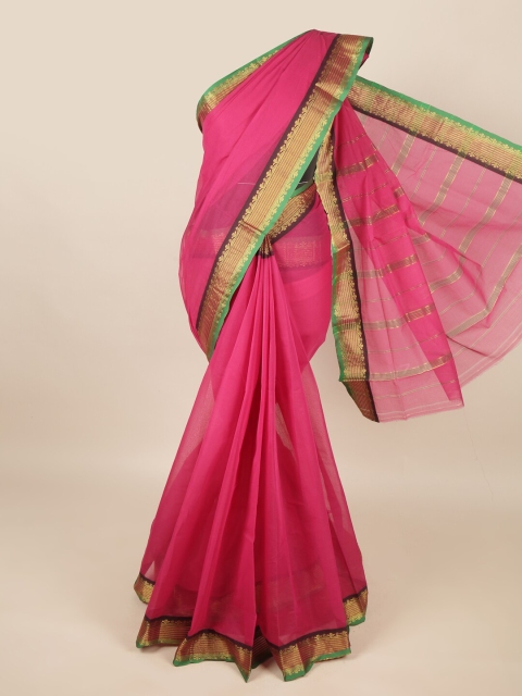 

Pothys Magenta & Green Pure Cotton Saree