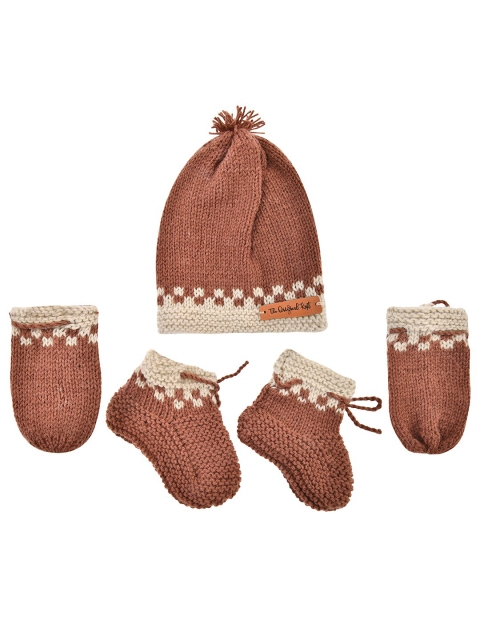 

The Original Knit Kids Brown & Brown Knitted Beanie