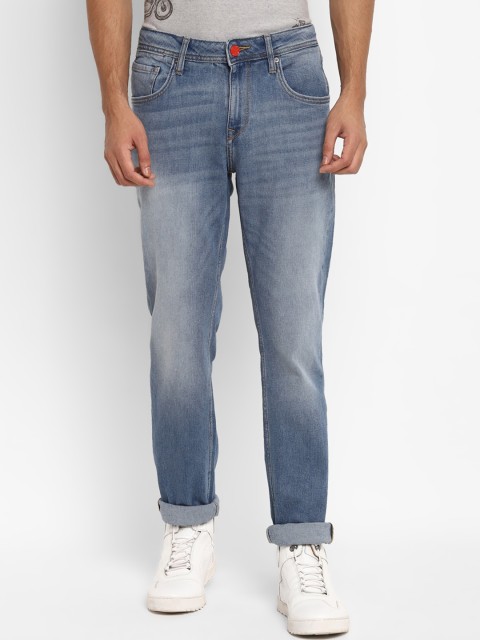 

Royal Enfield Men Blue Slim Fit Heavy Fade Jeans
