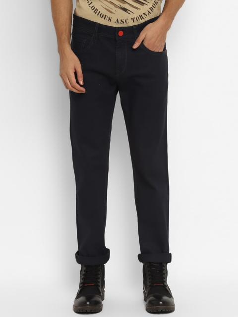 

Royal Enfield Men Blue Slim Fit Coated Jeans