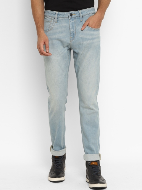 

Royal Enfield Men Blue Slim Fit Heavy Fade Jeans