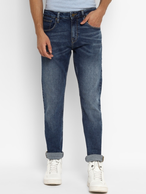 

Royal Enfield Men Blue Slim Fit Heavy Fade Jeans