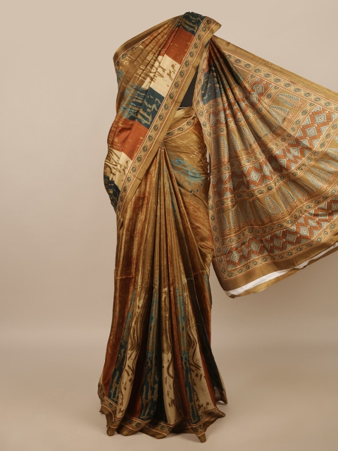 

Pothys Taupe & Brown Woven Design Saree