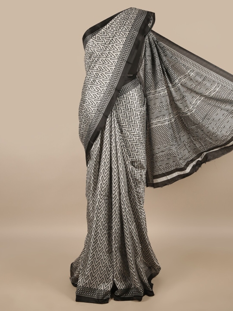 

Pothys Grey & White Saree
