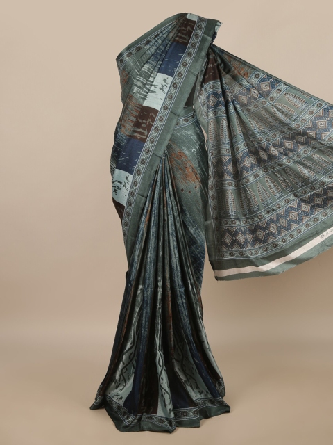 

Pothys Grey & Brown Printed Saree