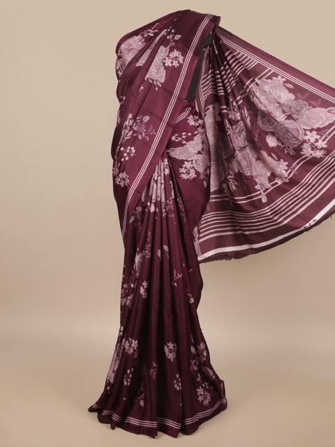 

Pothys Purple & Mauve Floral Saree