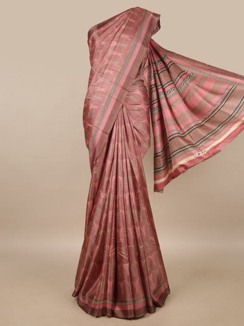 

Pothys Mauve & Pink Ethnic Motifs Saree