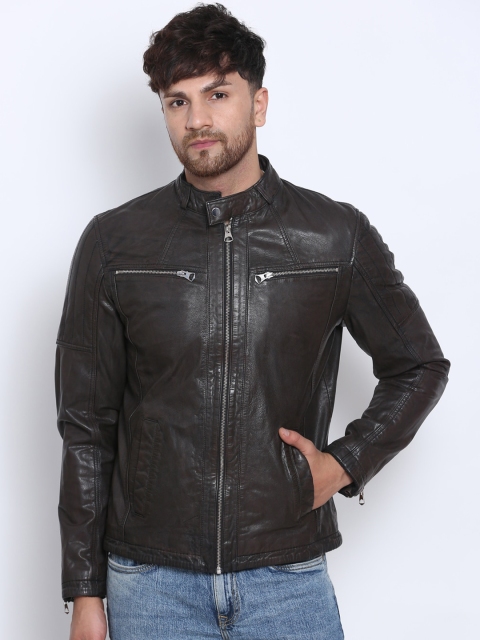 

Justanned Men Brown Leather Lightweight Outdoor Leather Jacket