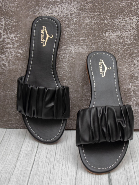 

Brauch Women Black Open Toe Flats