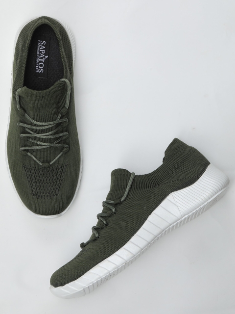 

SAPATOS Women Green Woven Design Sneakers