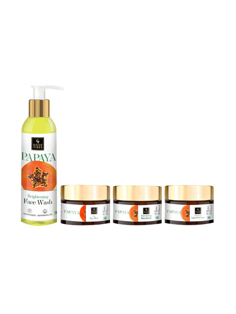 

Good Vibes Unisex Transparent Glow-with-Papaya Skin Care Combo of 4- 280 ml