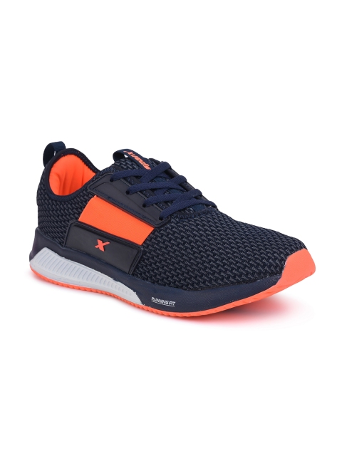 

Sparx Men Navy Blue Mesh Running Non-Marking Shoes