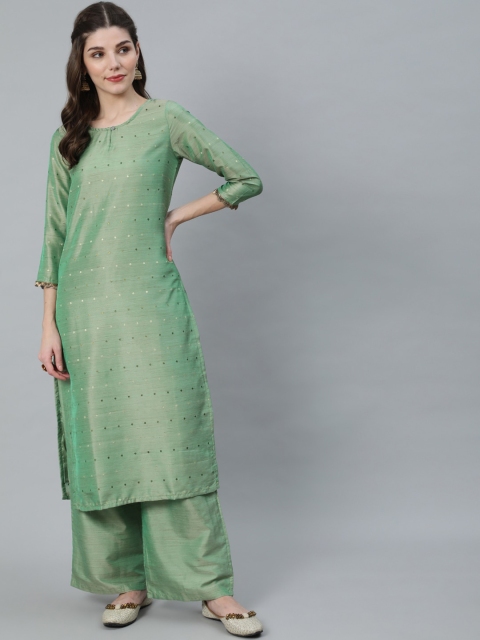 

Luni Women Green Kurta with Palazzos