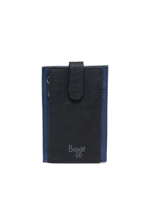 

Baggit Unisex Black & Navy Card Holder