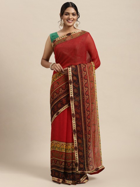 

Triveni Red Saree