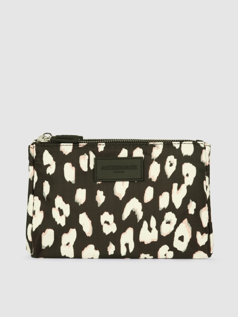 

Accessorize Women Black Abstract Printed Two Fold Wallet