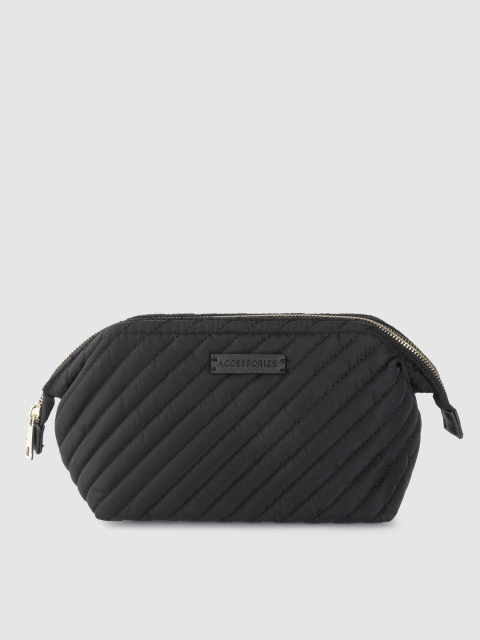

Accessorize Women Black Quilted Cosmetic Pouch