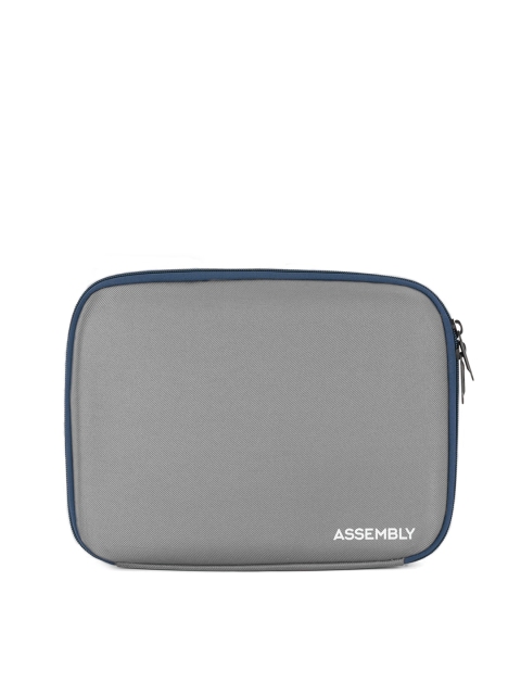 

THE ASSEMBLY Grey Solid Tablet Or Ipad Organizer Pouch