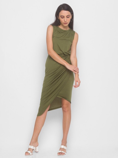 

LYKKEIN Green Sheath Dress