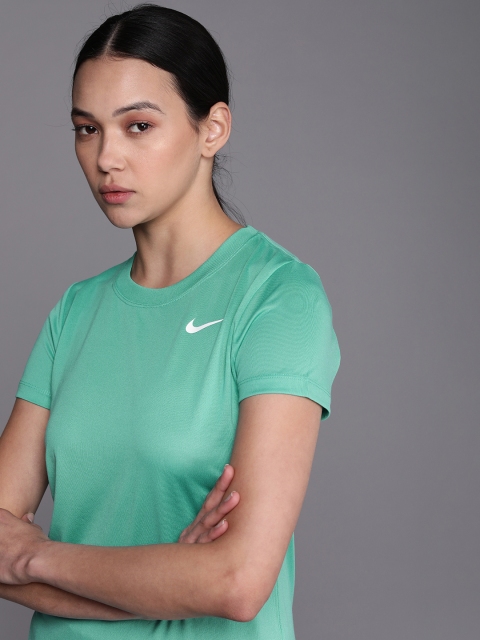 

Nike Women Sea Green Training LEG CREW T-shirt
