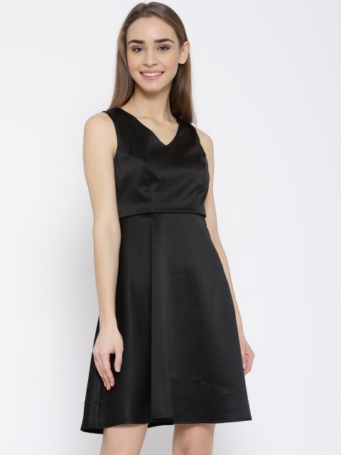 

Vero Moda Women Black Solid Fit & Flare Dress