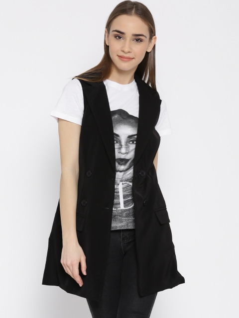 

Vero Moda Black Sleevless Longline Jacket