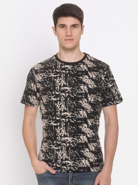 

Obaan Men Black Printed T-shirt
