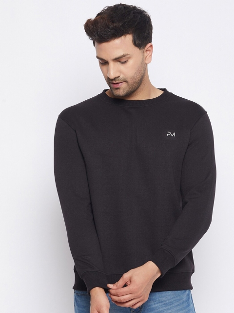 

PRINCINN MEYER Men Black Sweatshirt
