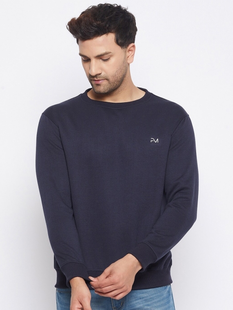 

PRINCINN MEYER Men Navy Blue Sweatshirt