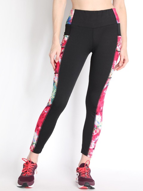 

Chkokko Women Pink & Black Solid Tights