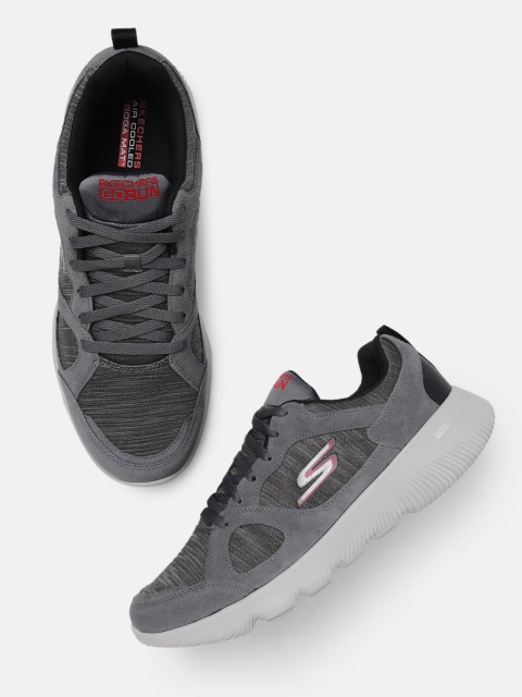

Skechers Men Charcoal & Black GO RUN FOCUS - SABLE Running Sneakers