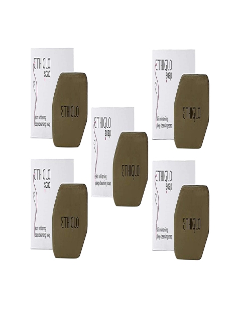 

ETHIGLO Set Of 5 Skin Whitening Soaps, Green