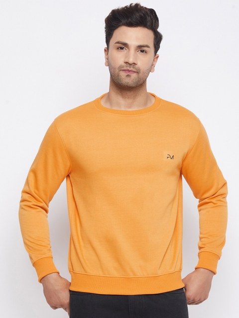 

PRINCINN MEYER Men Mustard Yellow Sweatshirt