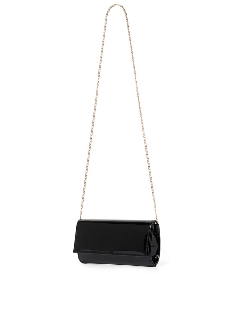 

Forever New Black & Gold-Toned Purse Clutch