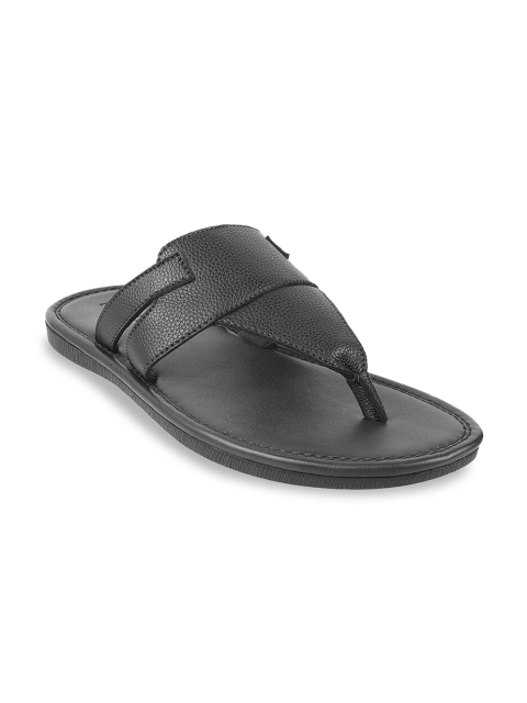 

Mochi Men Black Leather Comfort Sandals