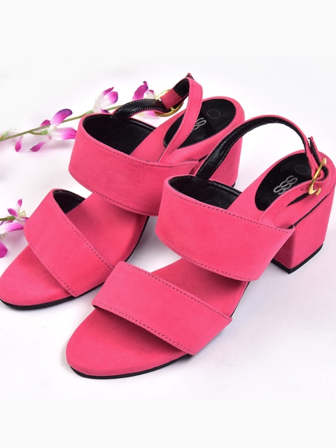 

Street Style Store Women Pink Block Pumps