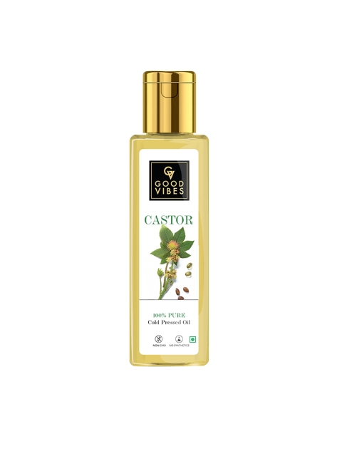 

Good Vibes Cold Pressed Pure Castor Oil 200 ml, Transparent