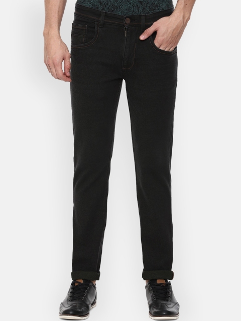 

V Dot Men Black Slim Fit Jeans