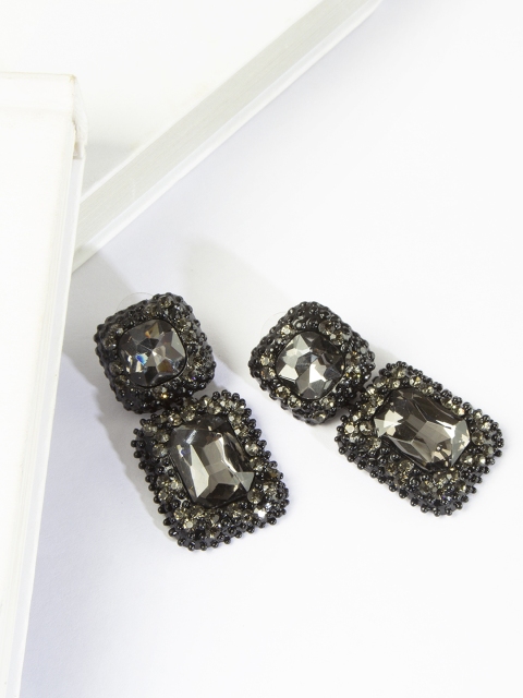 

Kazo Grey Teardrop Shaped Embellished Drop Earrings
