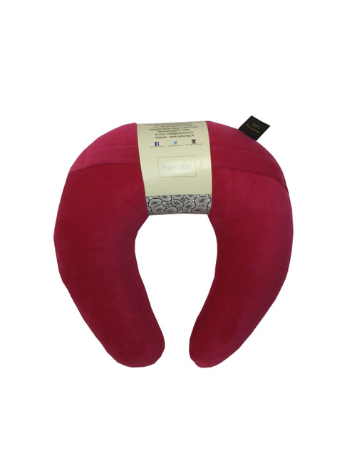 

Lushomes Pink Solid Travel Pillow
