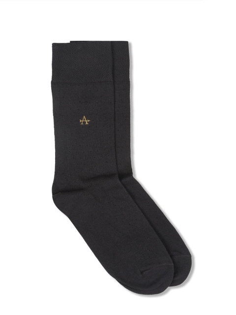 

Arrow Men Charcoal Grey Solid Cotton Above Ankle-Length Socks
