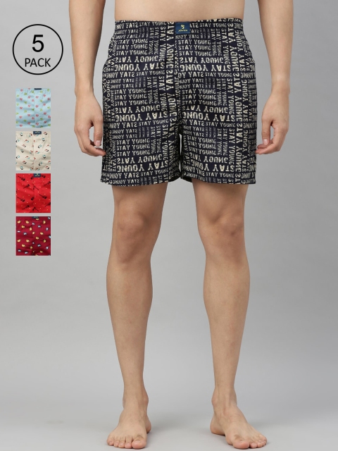 

Joven Men Pack Of 5 Assorted Pure Cotton Boxers