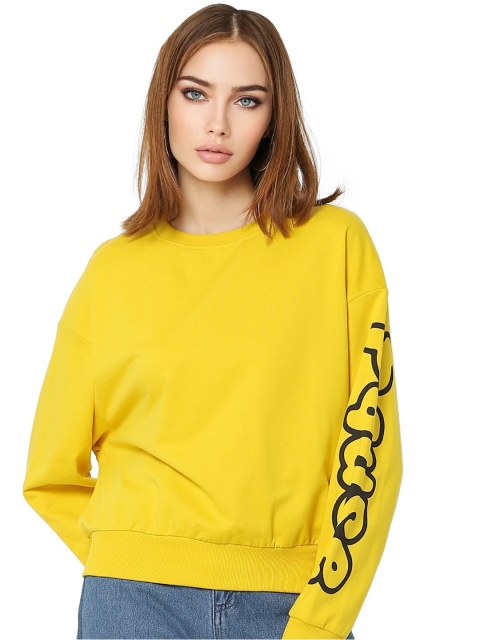 

ONLY Women Yellow Sweatshirt