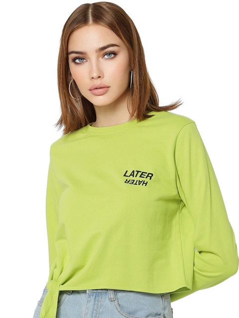 

ONLY Women Green Sweatshirt