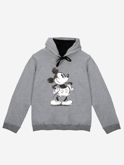 

YK Disney Boys Grey Printed Hooded Sweatshirt