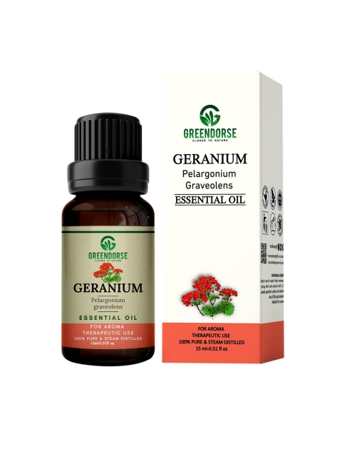 

GREENDORSE Unisex Geranium Essential Oil 15ml, Transparent